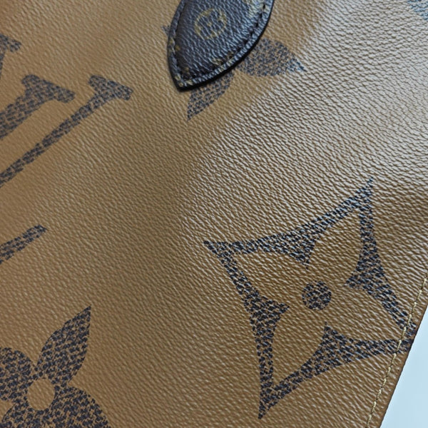 ONTHEGO MM Monogram Coated Canvas Brown