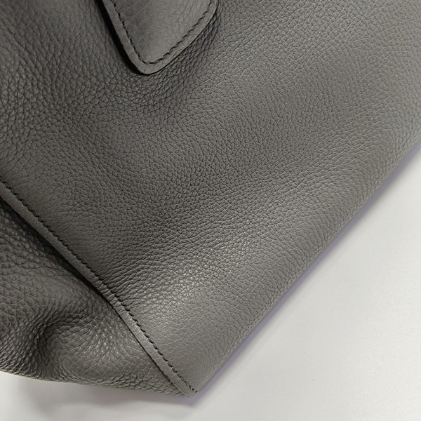 Leather Tote Bag Gray