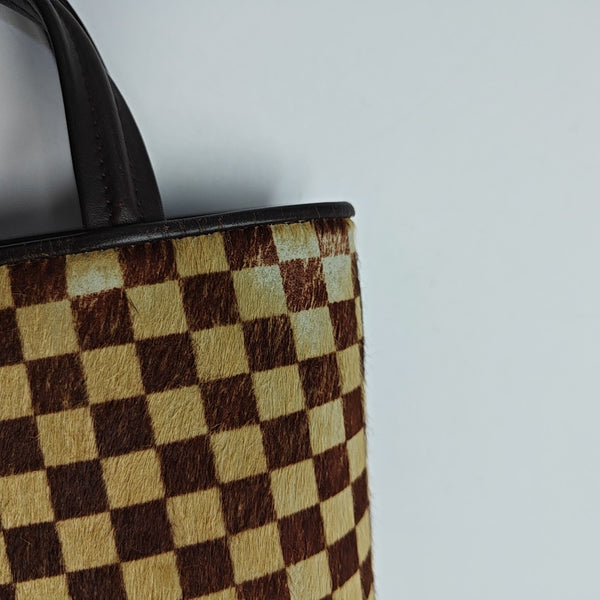 IMPALA Damier Ebene Horsehair Brown