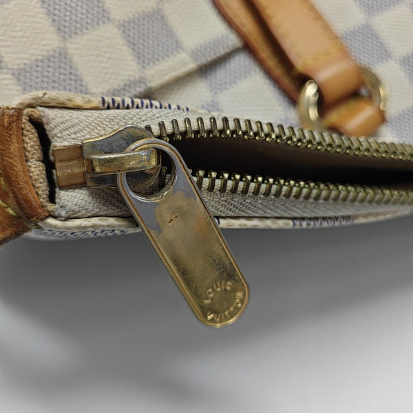 TOTALLY MM Damier Azur Coated Canvas White