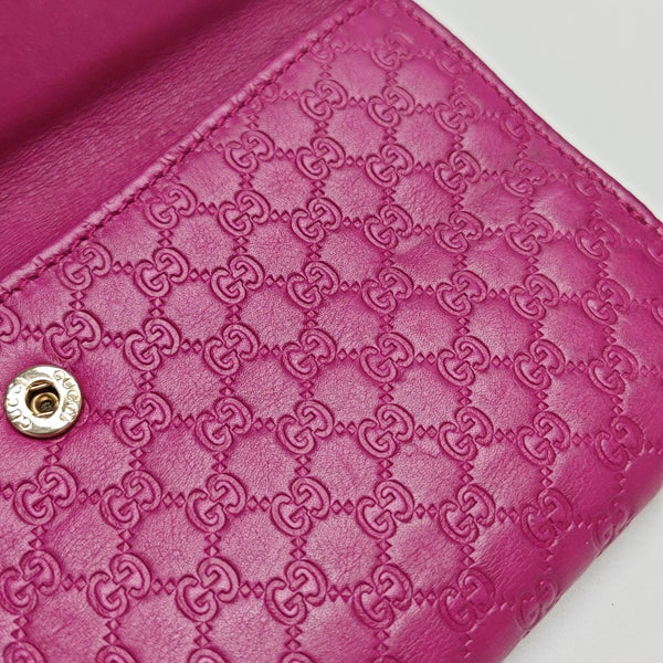 Monogram Calfskin Wallet Pink