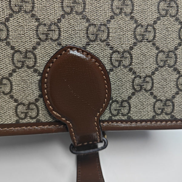 Retro Mini Monogram Coated Canvas Beige