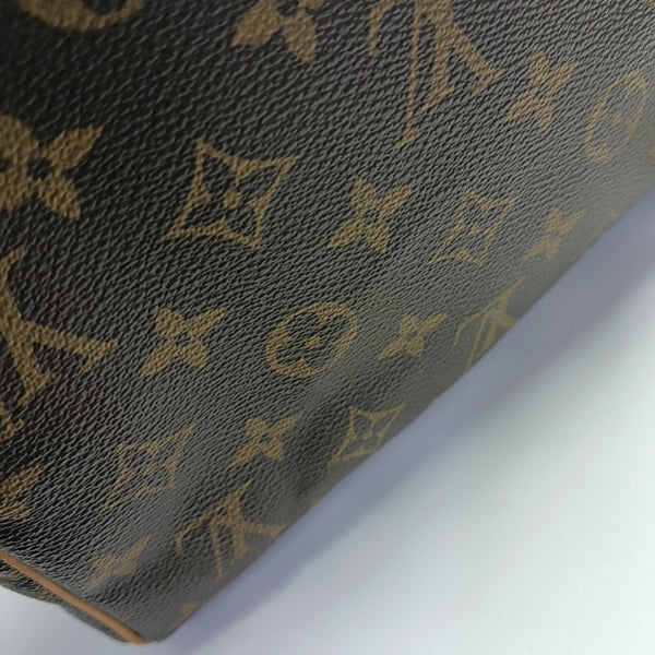 SPEEDY 30 Monogram Coated Canvas Brown