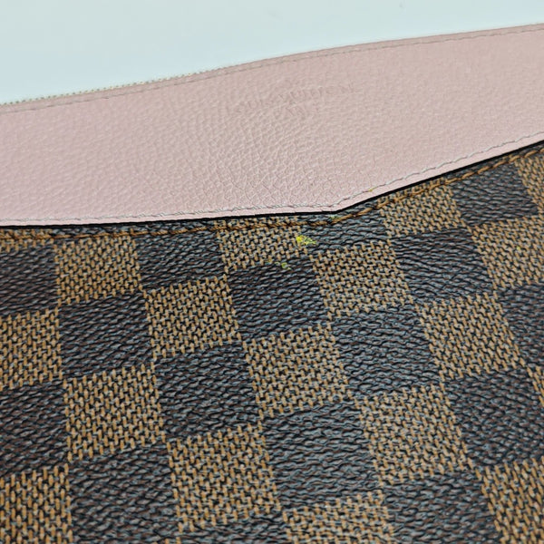 DAILY Damier Ebene Coated Canvas Brown