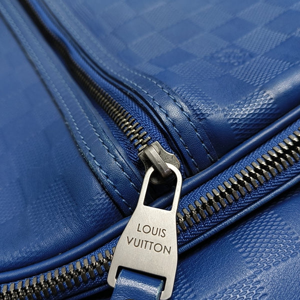 MICHAEL Damier Calfskin Blue