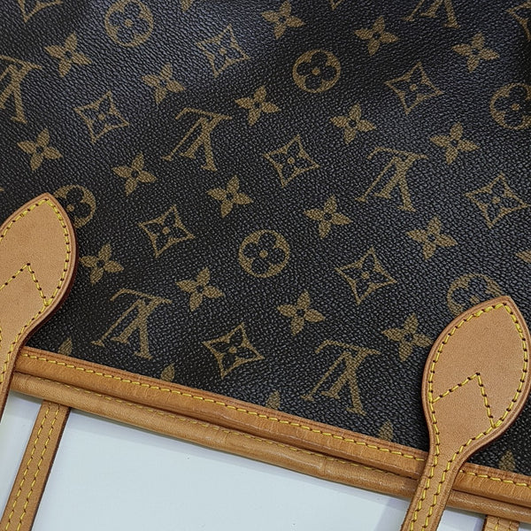 NEVERFULL MM Monogram Coated Canvas Brown