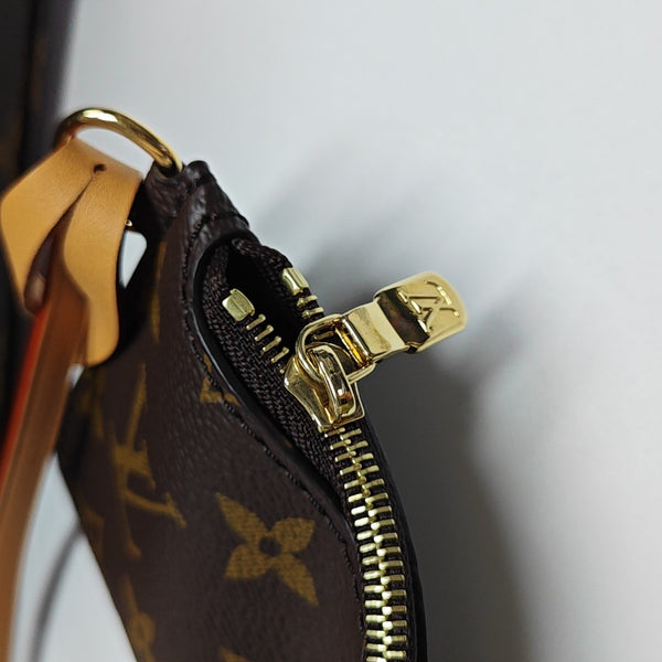 ALL IN BB Monogram Coated Canvas Brown