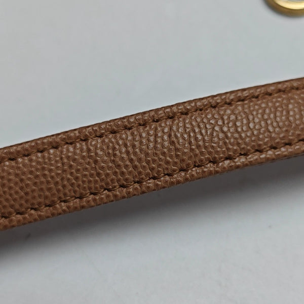 COCO HANDLE Medium Quilted Grained Calfskin Beige