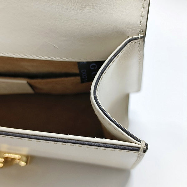 Authenticated pre-owned Sylvie Mini Calfskin White - Shoulder Bag at Looply