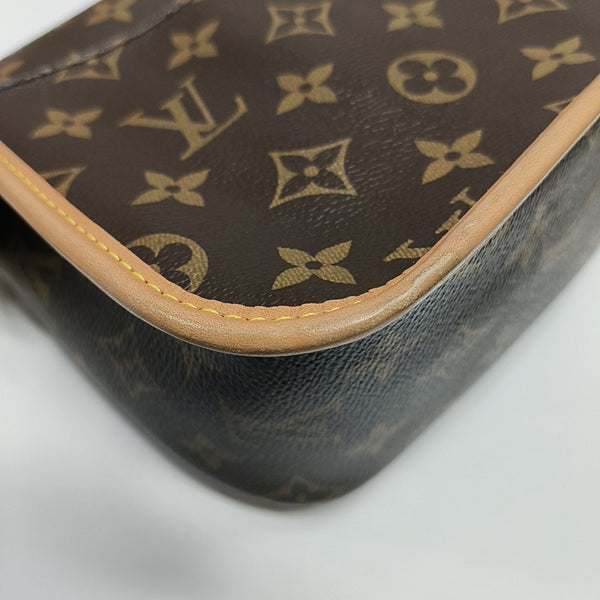 DIANE Monogram Coated Canvas Brown