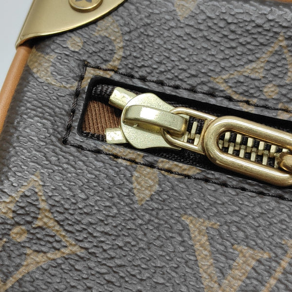 SOFT TRUNK Mini Monogram Coated Canvas Brown