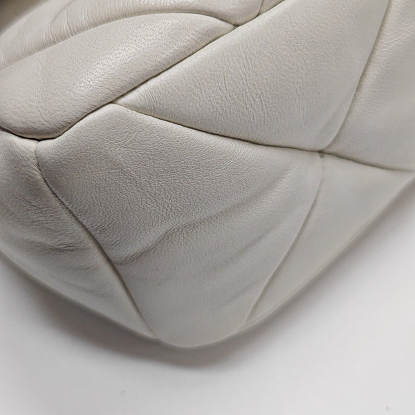 System Quilted Lambskin White