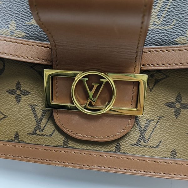 DAUPHINE MM Monogram Coated Canvas Brown