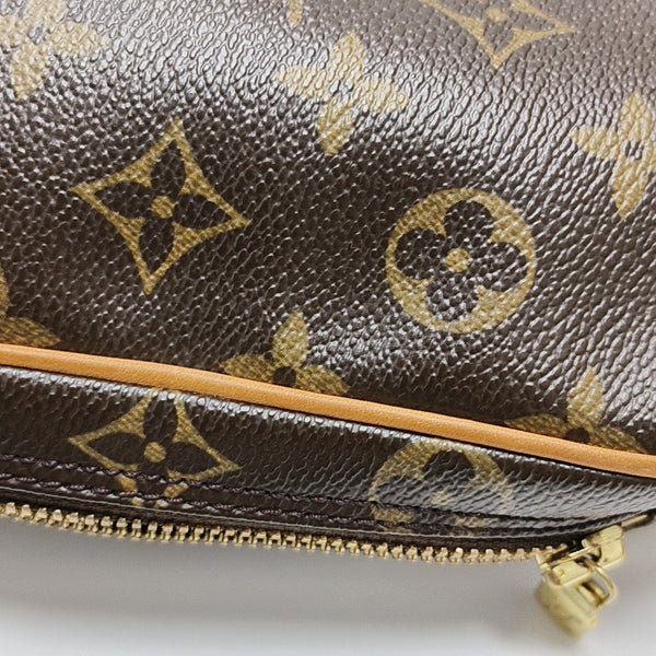 GANGE Monogram Coated Canvas Brown