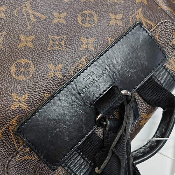 CHRISTOPHER MM Monogram Coated Canvas Brown