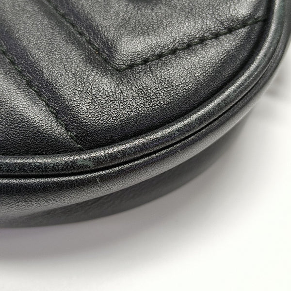 GG Marmont Super Mini Quilted Calfskin Black