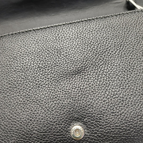 Calfskin Shoulder Bag Black