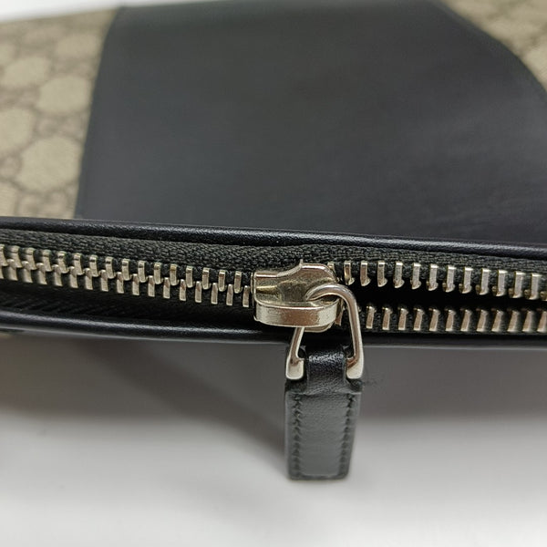 GG Supreme Monogram Coated Canvas Brown