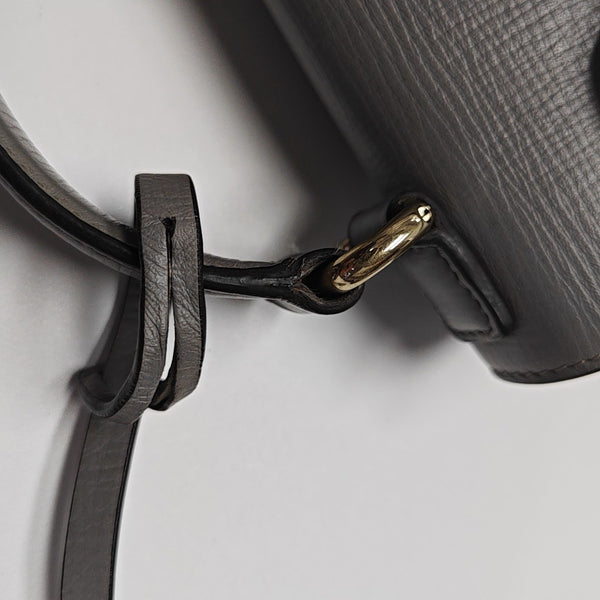 Calfskin Shoulder Bag Gray
