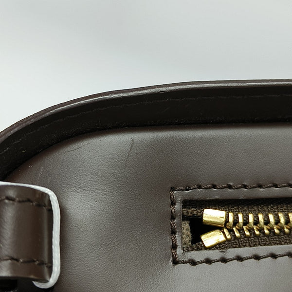 SAINT LOUIS Damier Ebene Coated Canvas Brown
