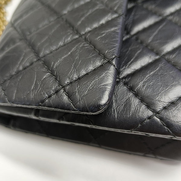 2.55 225 (small) Quilted Calfskin Black