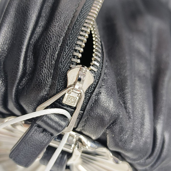 Lambskin Top Handle Bag Black