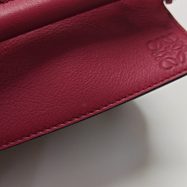 Puzzle Mini Calfskin Red
