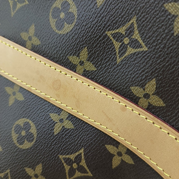 KEEPALL 60 Monogram Coated Canvas Brown