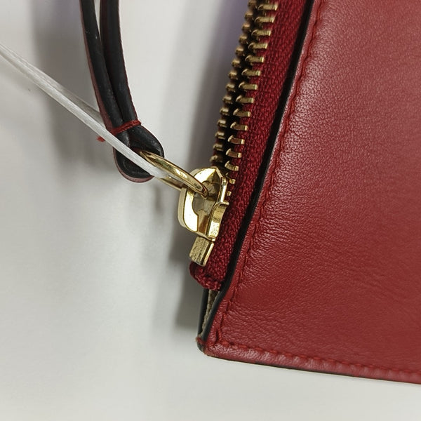 Monogram Canvas Clutch Brown