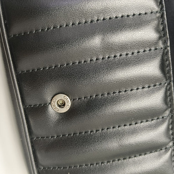 GG Marmont Mini Quilted Calfskin Black