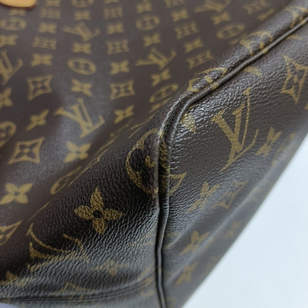 NEVERFULL GM Monogram Coated Canvas Brown