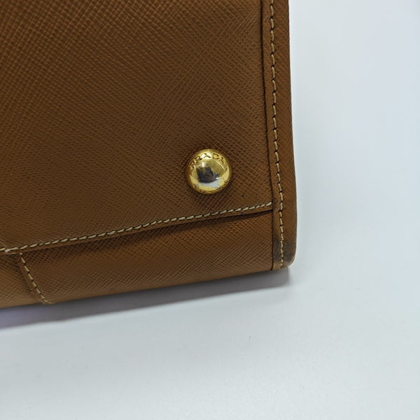 Saffiano Calfskin Tote Bag Brown
