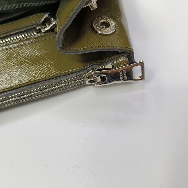 Saffiano Calfskin Tote Bag Large Green