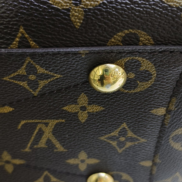 MONTAIGNE Monogram Coated Canvas Brown