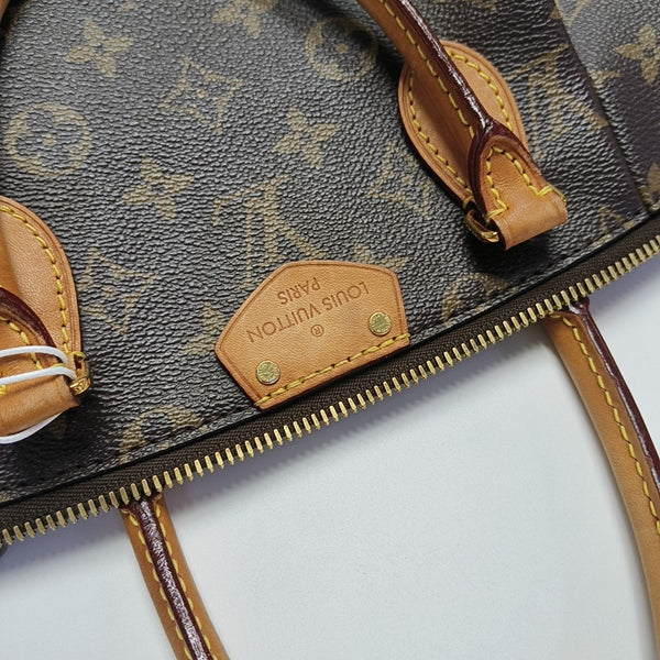 TURENNE Monogram Coated Canvas Brown
