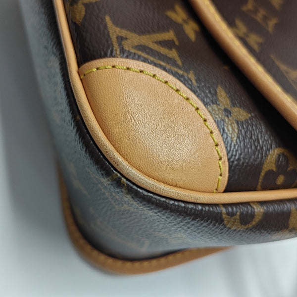 DIANE Monogram Coated Canvas Brown