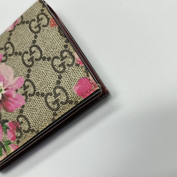 GG Blooms Monogram Coated Canvas Beige Wallet