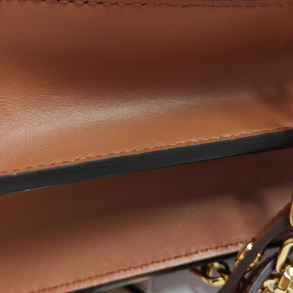 DAUPHINE MM Monogram Coated Canvas Brown
