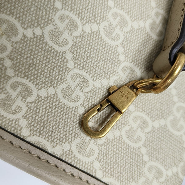 Retro Mini Monogram Coated Canvas Beige