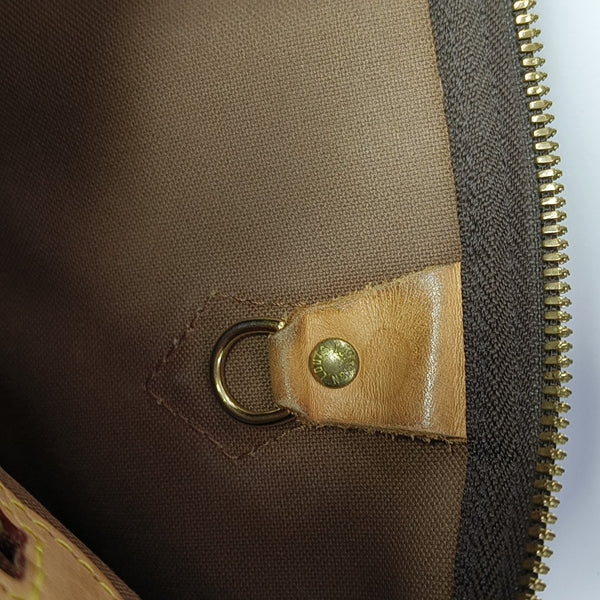 SPEEDY 30 Monogram Coated Canvas Brown