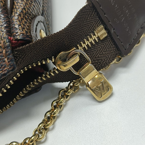 EVA Damier Ebene Coated Canvas Brown