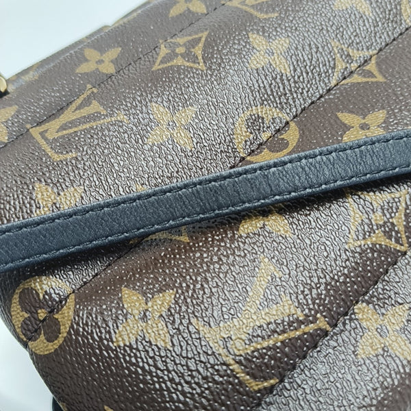 PALM SPRINGS Mini Monogram Coated Canvas Brown