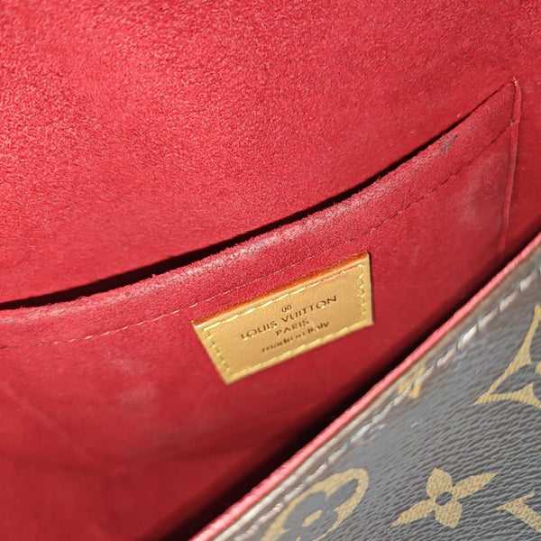TAMBOURINE Monogram Coated Canvas Brown