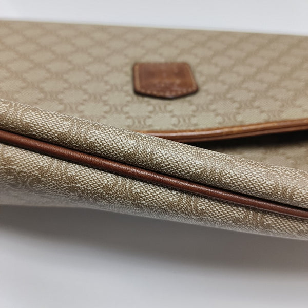 MACADAM CLUTCHES Coated Canvas Beige
