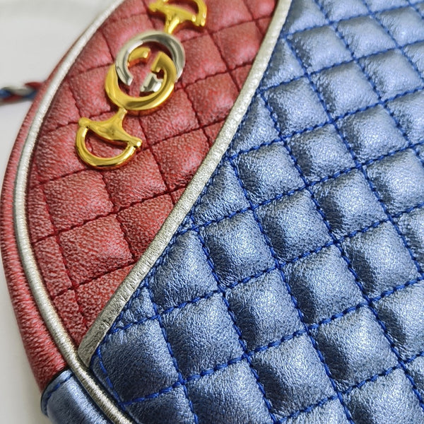 Zumi Mini Quilted Calfskin Multicolor