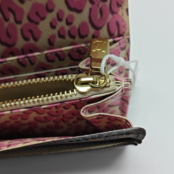 PORTE MONNAIE Monogram Coated Canvas Brown Wallet