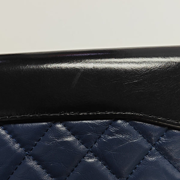 GABRIELLE Mini Quilted Calfskin Blue