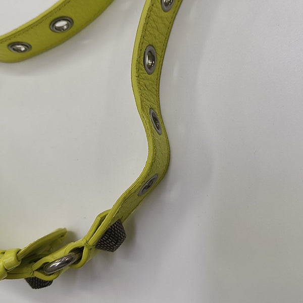 Le Cagole Mini Lambskin Yellow