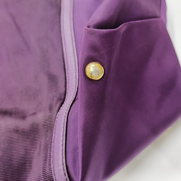 Nylon Tote Bag Purple