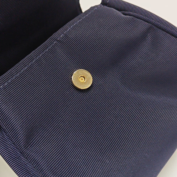 Fabric Top Handle Bag Blue